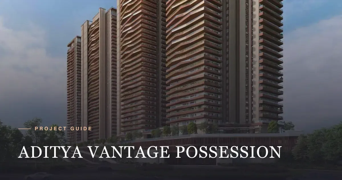 Sri Aditya Vantage towers above the podium in Manchirevula, Narsingi, Hyderabad