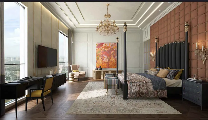Guest bedroom suite at Sri Aditya Vantage